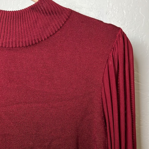 Almost Famous - 2X Wine Red Sweater with mesh sleeves - Picture 2 of 6